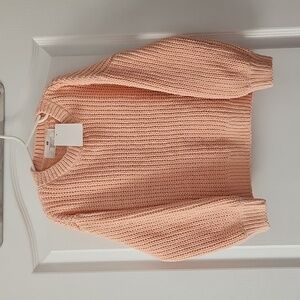 H&M Peach Crewneck Sweater 5-6T